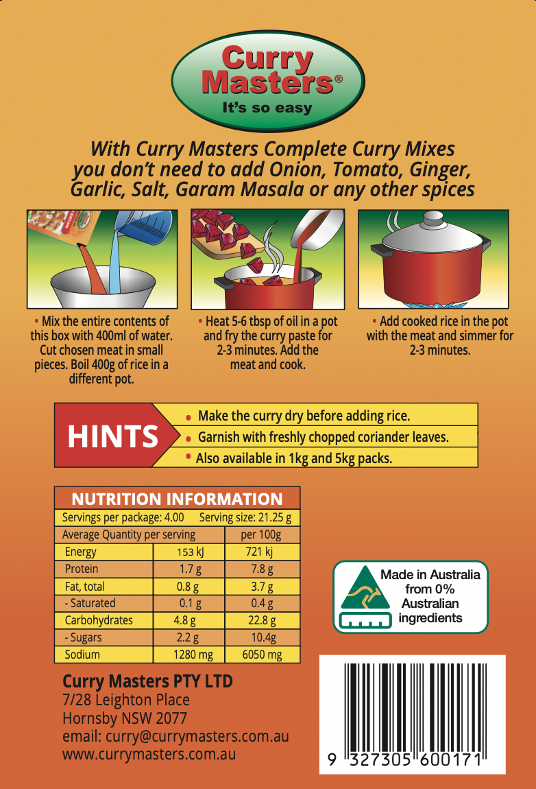 Curry Masters Sindhi Biryani 85 g