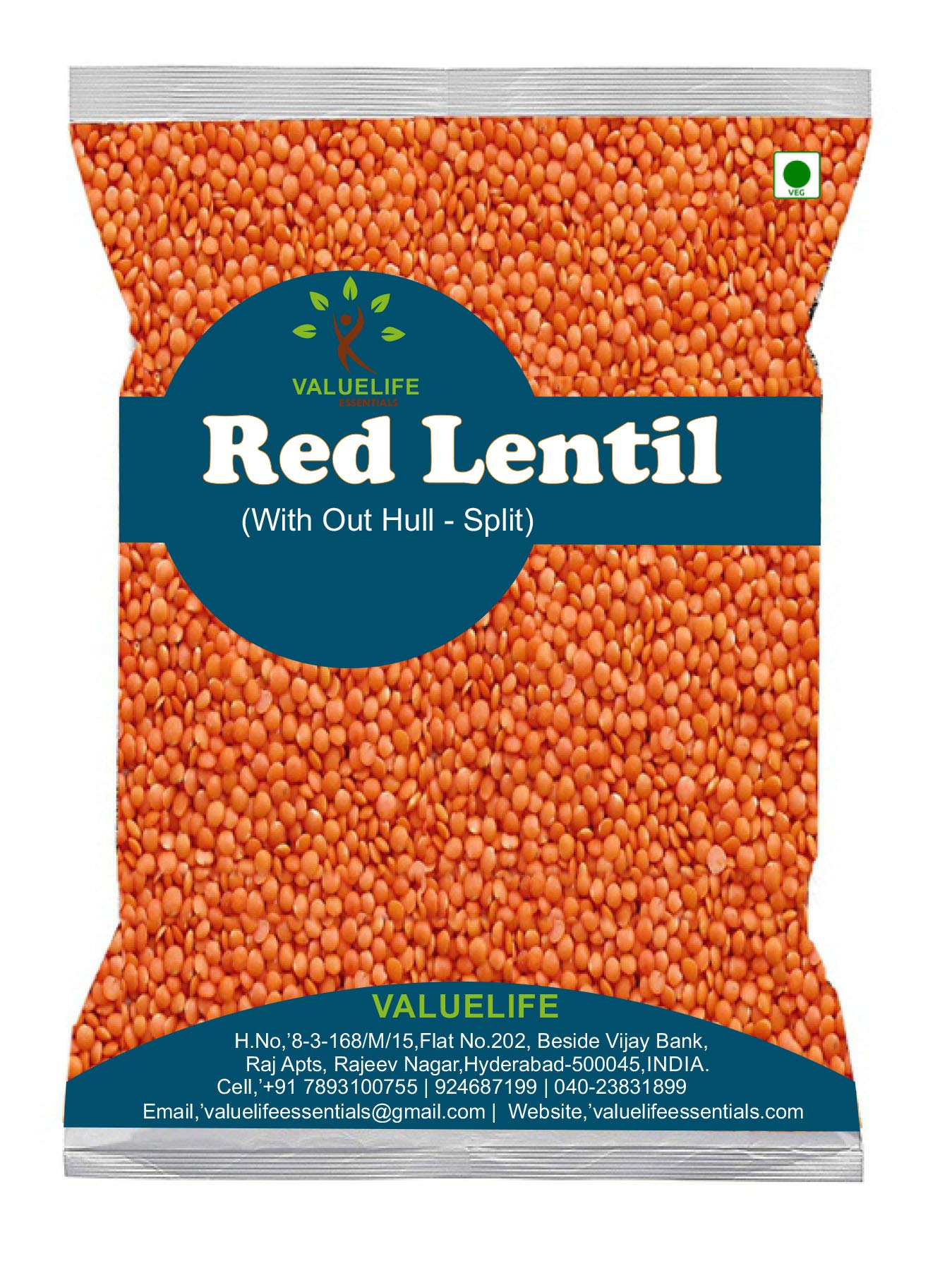 Viya Red Lentil Split 1 kg