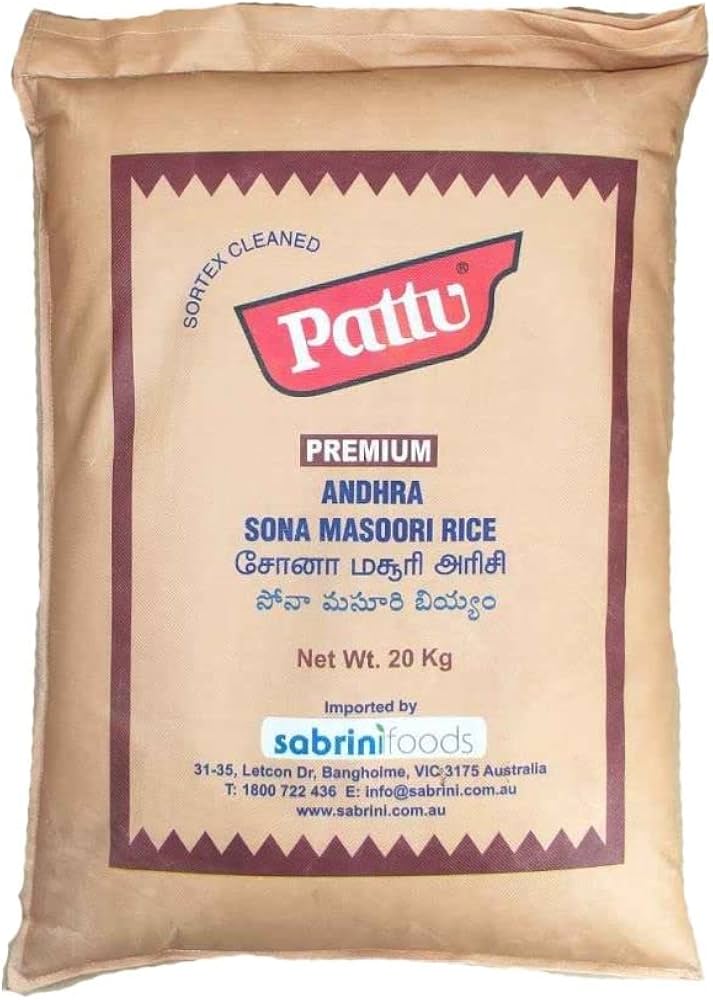Pattu Sona Masoori Rice 20 kg