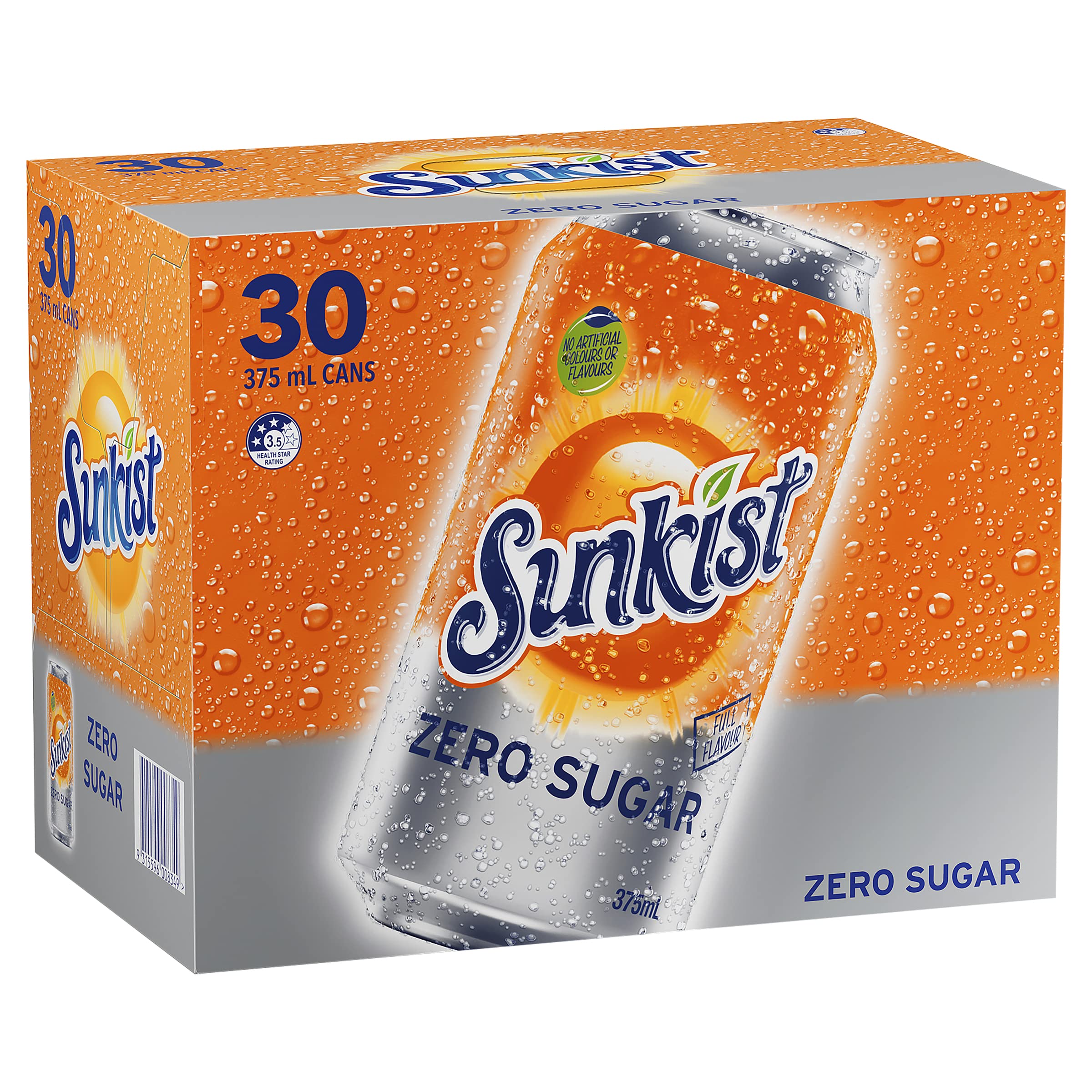Sunkist Zero Sugar 375 ml