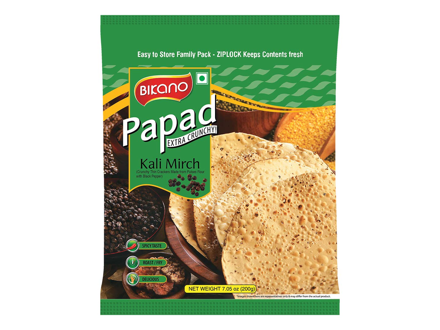 Bik Kalimirchi Papad 200 g