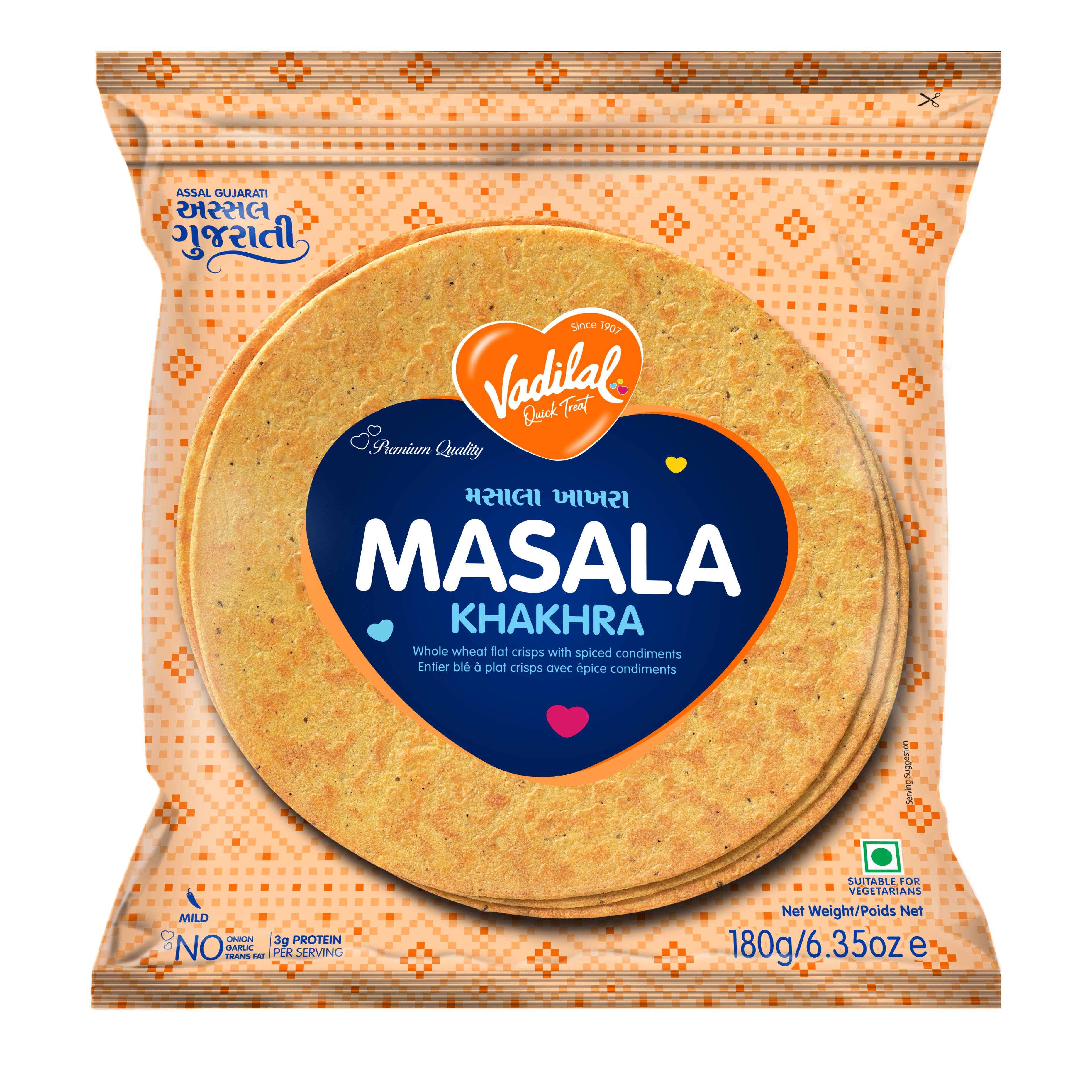 Vadilal Masala Khakhra 180 g