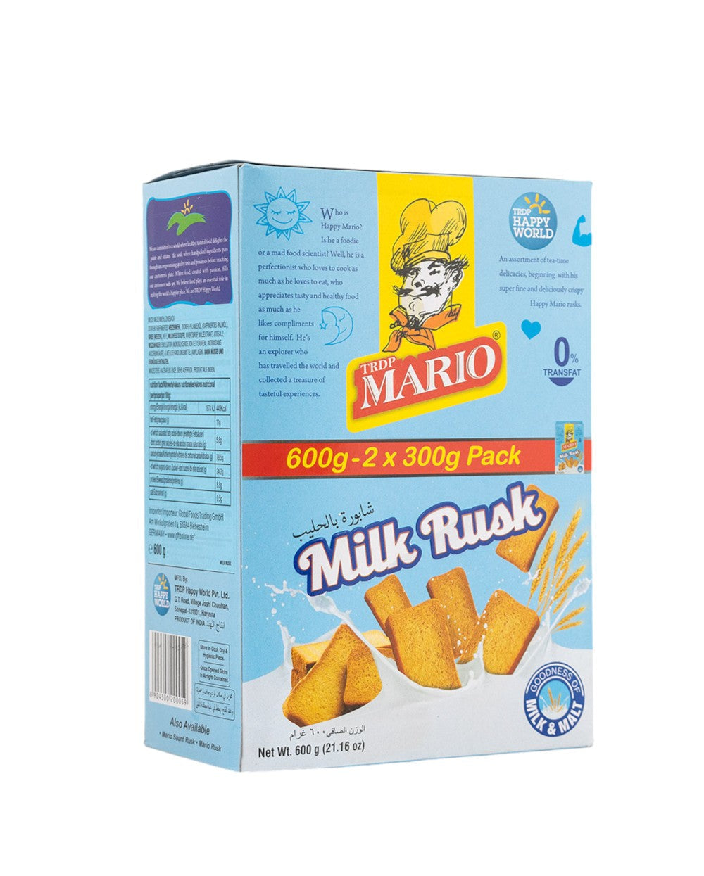 Mario Milk Rusk 600 g