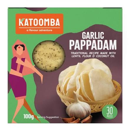 Katoomba Garlic Pappadam 100 g
