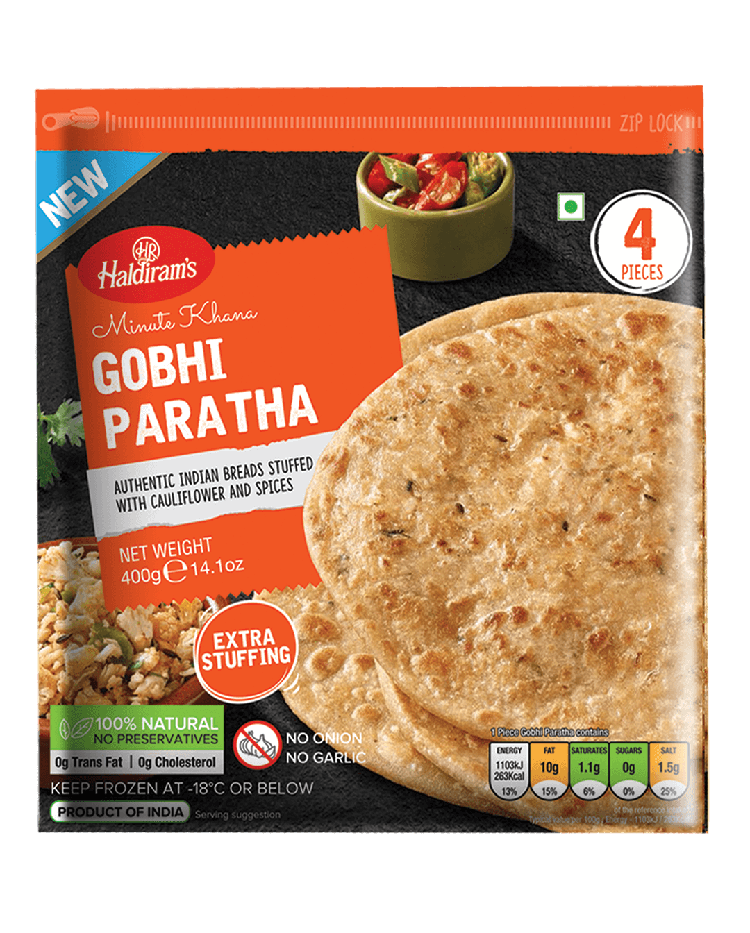 Haldiram Gobi Paratha 400 g