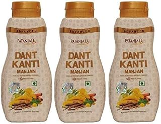 Patanjali Advance Dant Kanti Manjan, 100g (Pack of 3)