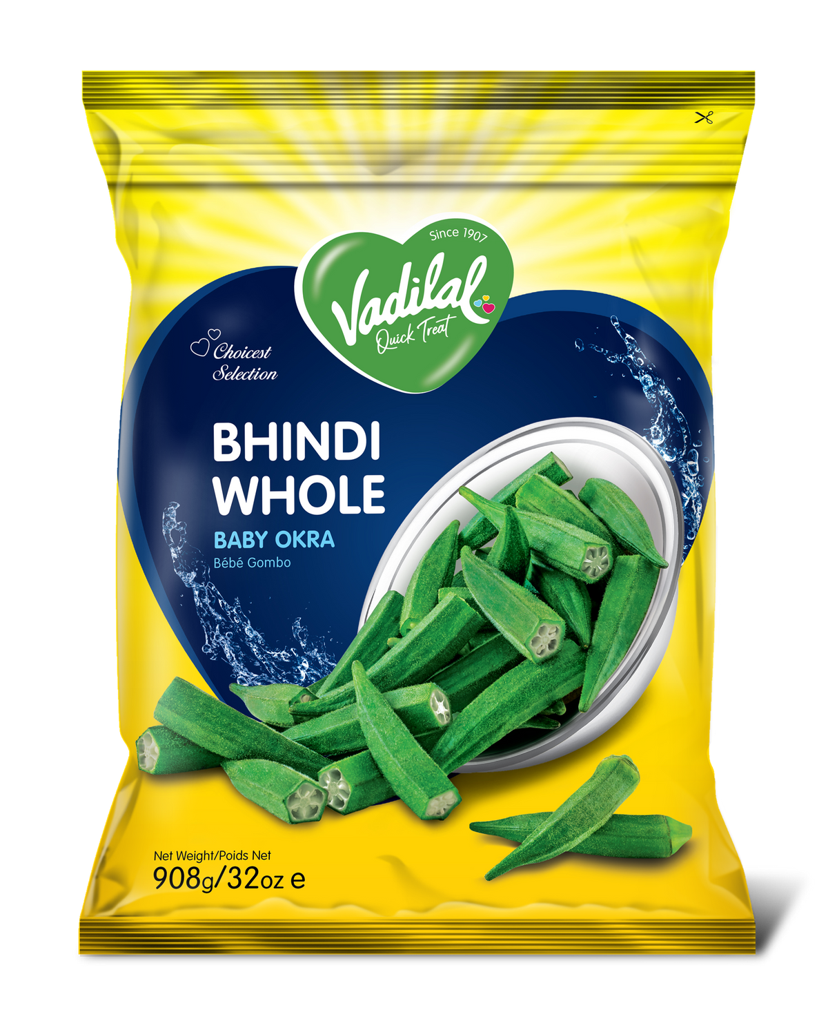 Vadilal Bulk Bhindi Whole 908 g