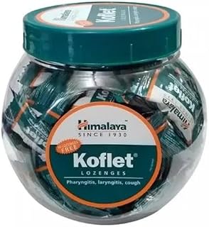 Himalaya Koflet Lozenges Pharyngits, laryngitis,cough, Jar 247.5g (60N+15)