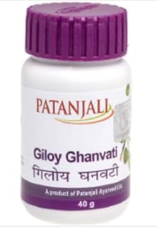 Patanjali Unflavoured Giloy Ghan Vati Tablet, 40gms