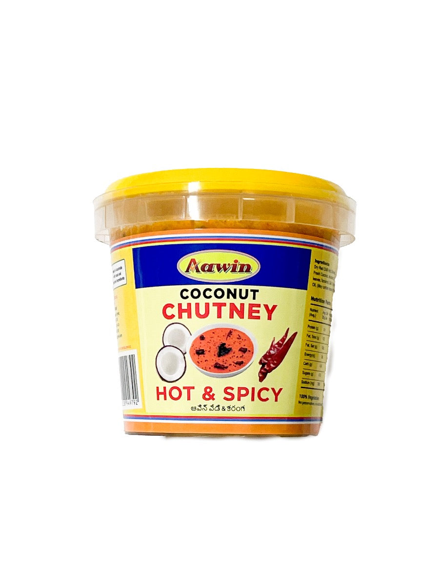 Aawin Coconut Chutney Hot & Spicy 250 g