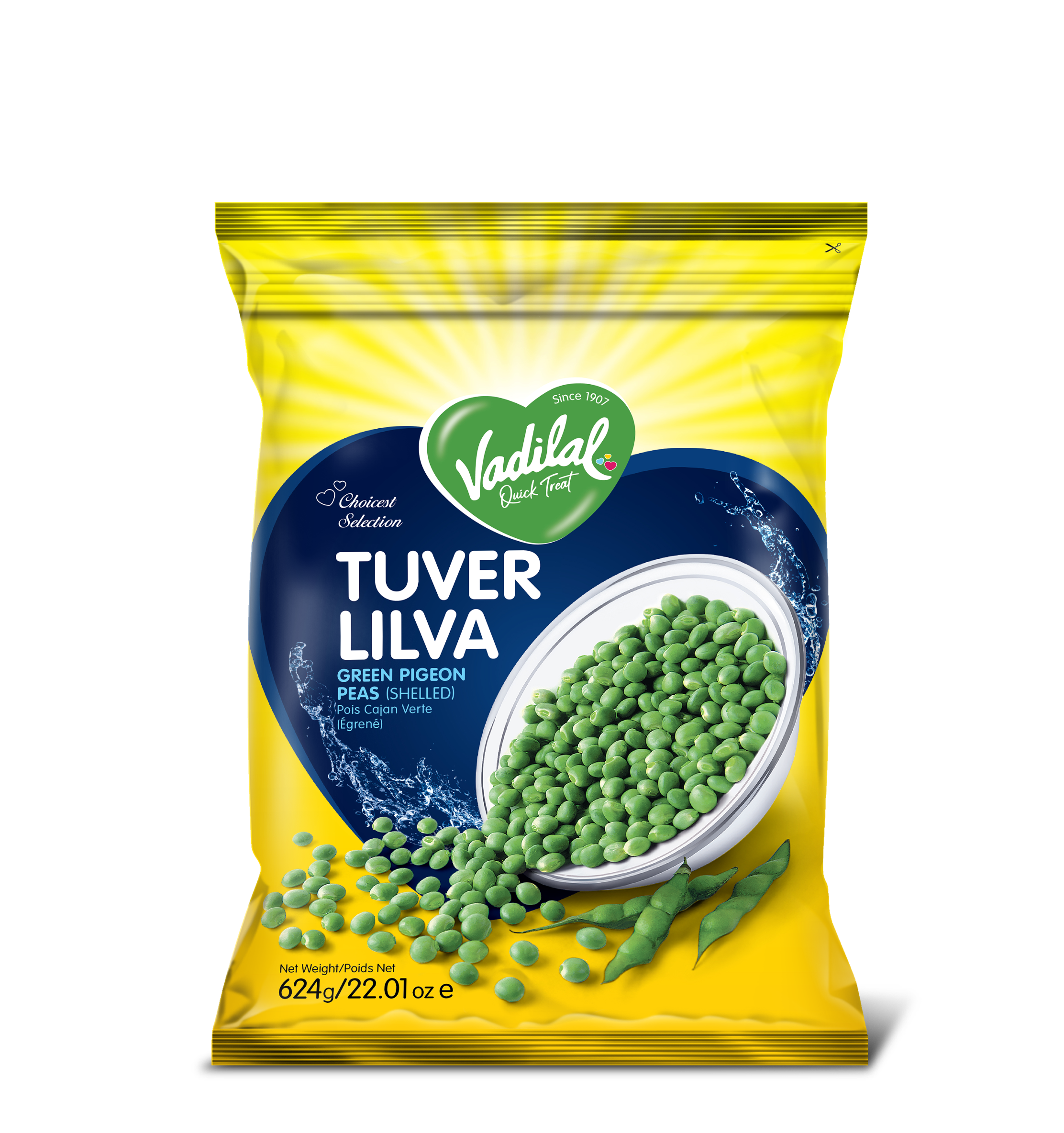 Vadilal Tuver Lilva 624 g