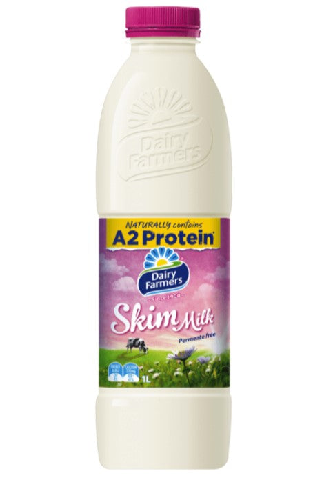 Dairy Farmers Skim No Fat Longer Milk 1 L