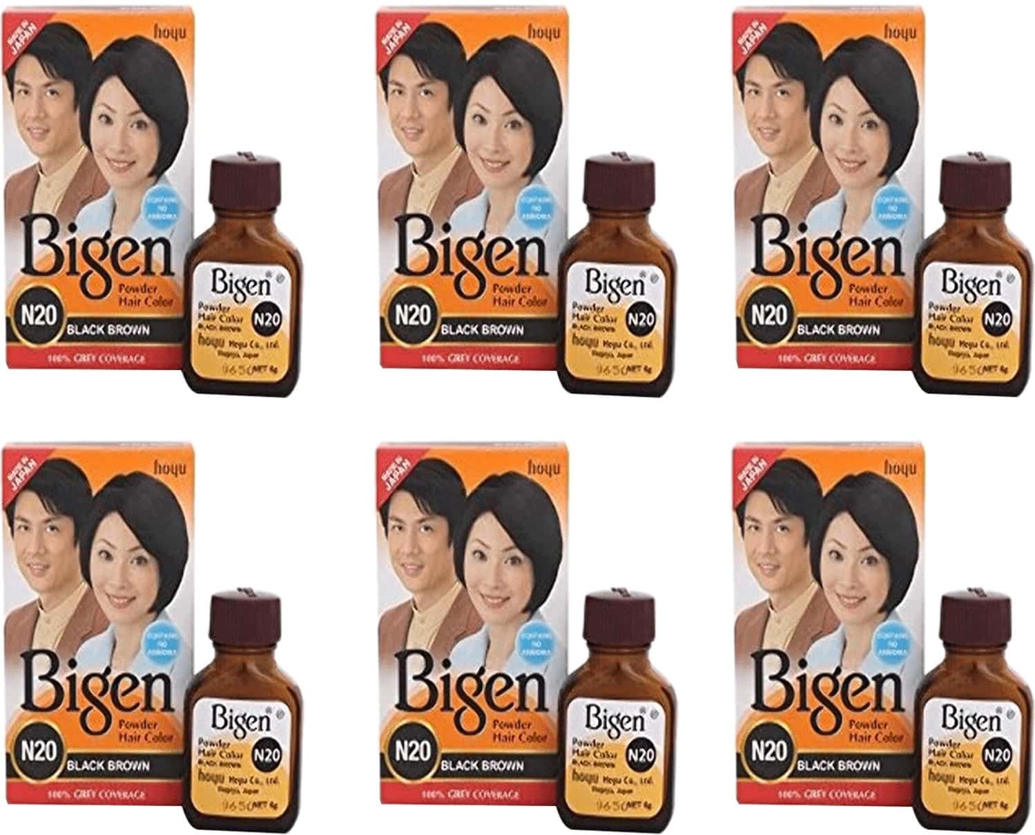 Bigen Hair Color Black Brown 6 g
