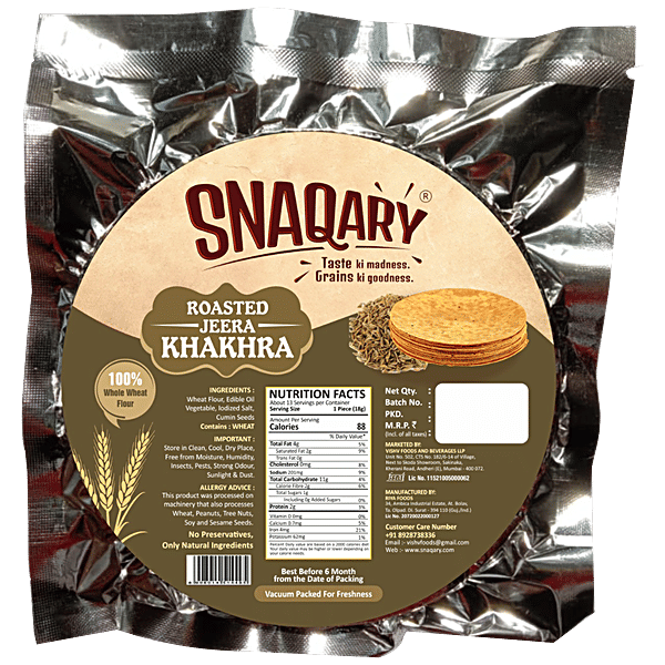 I-snacks Rosted Jeera Bhakhari 180 g