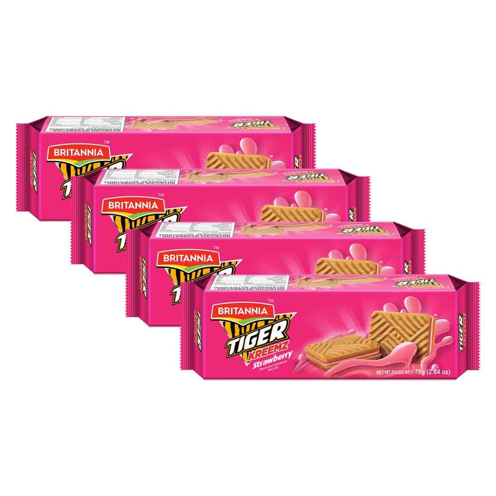 Britannia Tiger Kreemz Fp Strawberry 300 g