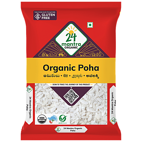 24 Mantra Poha Flatend Rice 500 g