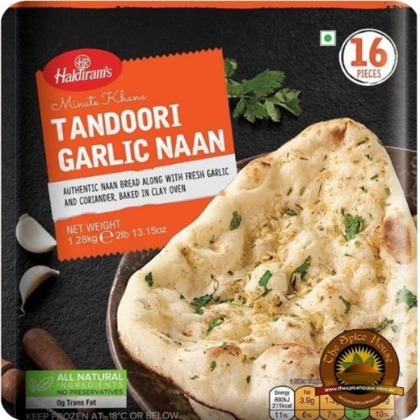 Pillsbury Garlic Naan 1.28 kg 16 Pieces