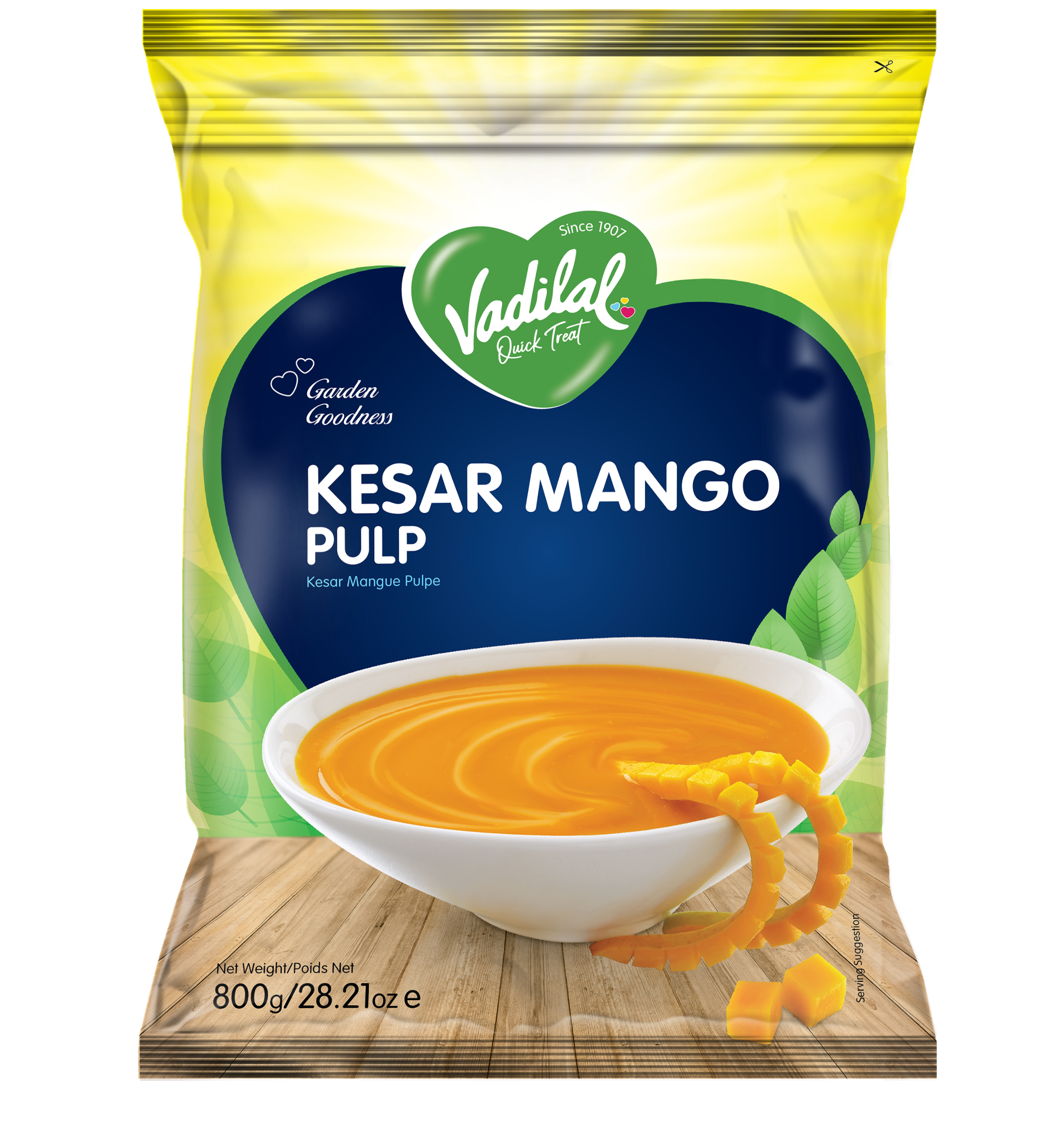 Vadilal Kesar Mango Pulp 800 g