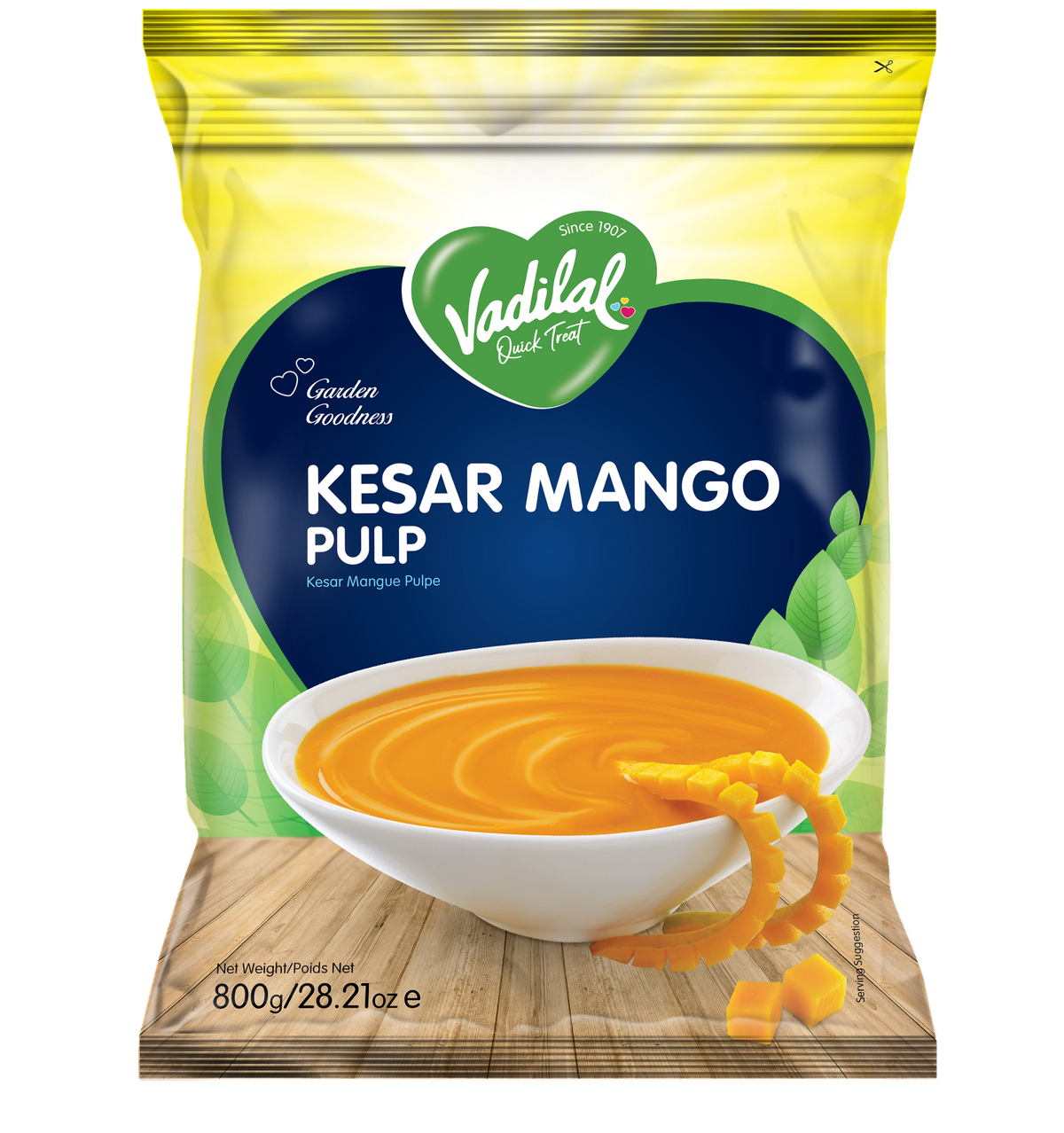 Vadilal Kesar Mango Pulp 800 g