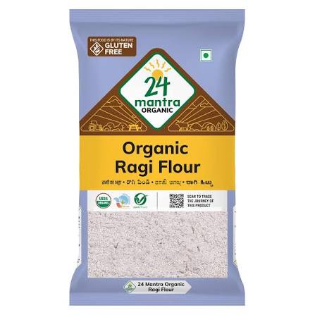 24mantra Organic Ragi Flour 1 kg