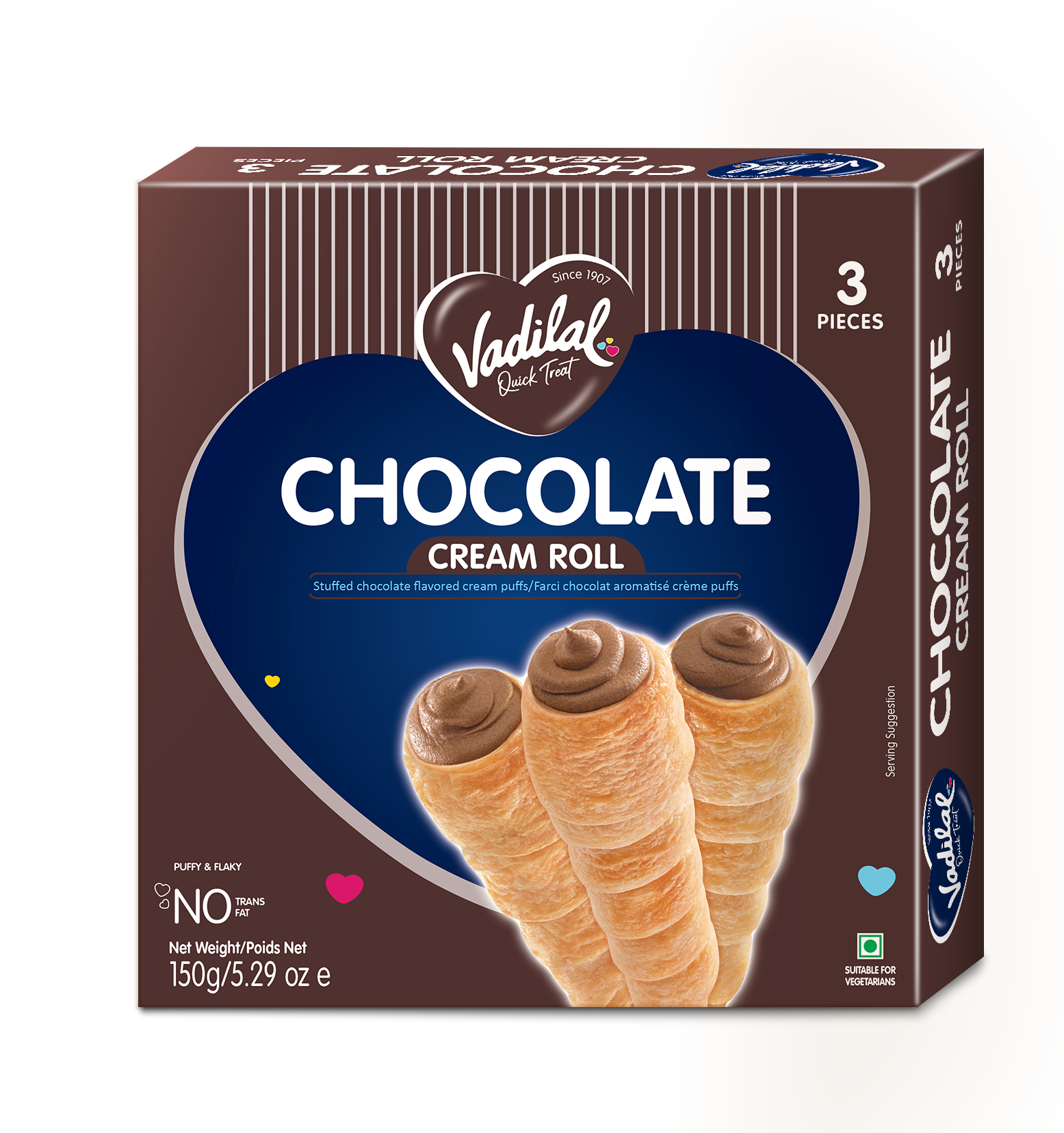 Vadilal Chocolate Creamroll 150 g