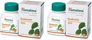 Himalaya Pure Herbs Guduchi Strengthens Immunity Wellness, Giloy, 60 Count (Pack of 2)