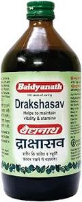 Baidyanath Asli Ayurved Drakshasava | Helps To Preserve The Strength | Effective Solution For Loss Of Appetite, Tiredness, Restlessness | (450 Ml), Liquid