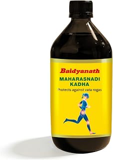 Baidyanath Maharasnadi Kadha | Ayurvedic Tonic for Joint & Muscle Pain Relief | Supports Vata Balance & Nerve Strength | Traditional Herbal Blend for Mobility & Flexibility - 450ml