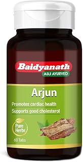 Baidyanath Arjun -60 Tablets | Ayurvedic Arjuna Extract | Supports Circulation, Lipid, Cholesterol Balance & Herbal Heart Wellness Supplement