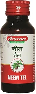 Baidyanath Asli Ayurved Neem Oil  50 ml Each, Pack of 2 | Ayurvedic Skin, Scalp & Hair Care Oil