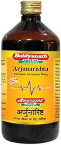 Baidyanath Asli Ayurved Arjunarishta Syrup for Healthy Heart Care and Digestion Tonic - 450 ml