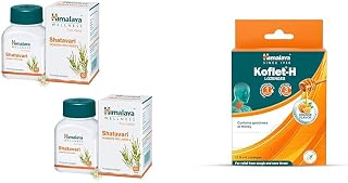 Himalaya Shatavari tablet for lactation | Breastfeeding supplement | Helps in post delivery | Incr | Himalaya Koflet-H Lozenges | Orange Flavor | 10 Blisters of 6 Lozenges | Provides Relief From Coug