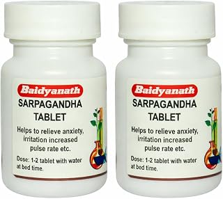 Baidyanath Asli Ayurved Sarpagandha Tablet - 50 Tablets (Pack Of 2)