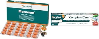 Himalaya Menosan Tablets, Gree, 30 Count, Pack of 2, Green | Himalaya Complete Care Toothpaste | Strong teeth| Fresh breath| Healthy gums| 12 Hours protection