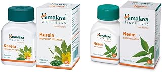 Himalaya Wellness Pure Herbs Karela Metabolic Wellness - 60 Tablet & Himalaya Wellness Pure Herbs Neem Skin Wellness - 60 Tablets