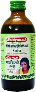 Baidyanath Asli Ayurved Mahamanjisthadi Kadha | Ayurvedic Blood Purifier 200 ml (Pack Of 3)