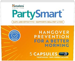 Himalaya PartySmart, 5 capsules |Prevents hangover & helps support liver. Herbal solution, safe, effective & clinically proven