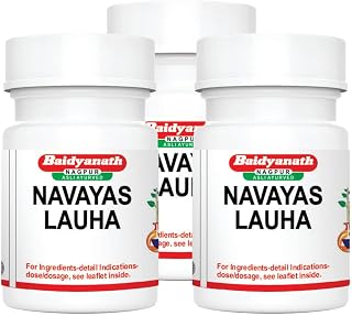 Baidyanath Asli Ayurved Navayas Lauha - 40 Tablets (Pack Of 3)