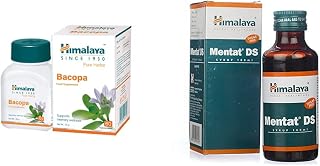 Himalaya Wellness Pure Herbs Brahmi Mind Wellness |Improves alertness |- 60 Tablet and Himalaya Mentat DS Syrup - 100 ml
