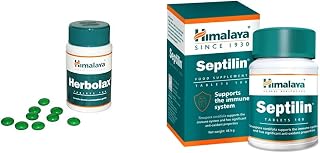 Himalaya Herbolax Tablets - 100 Count & Septilin Tablets - 60 Tablets