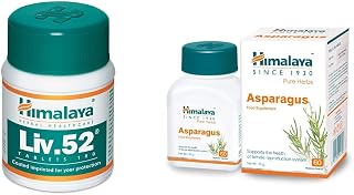 Himalaya Liv.52 Tablets - 100 Counts & Himalaya Wellness Pure Herbs Shatavari Women's Wellness - 60 Tablets