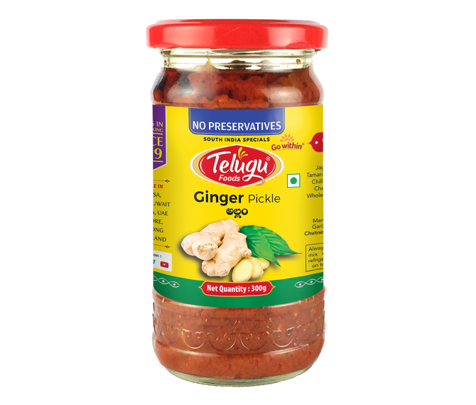Telugu Ginger Pickle with Garlic 300 g