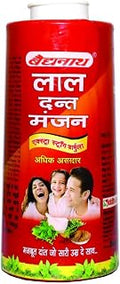 Baidyanath Asli Ayurved Lal Dant Manjan Powder - 200g | Ayurvedic Toothpowder for White Teeth & Oral Care | Trusted Brand with 108 Years Legacy