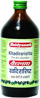 Baidyanath Asli Ayurved Khadirarishta - 450 ml - Ayurvedic Syrup For Skin | Glowing Skin | Blood Purifier