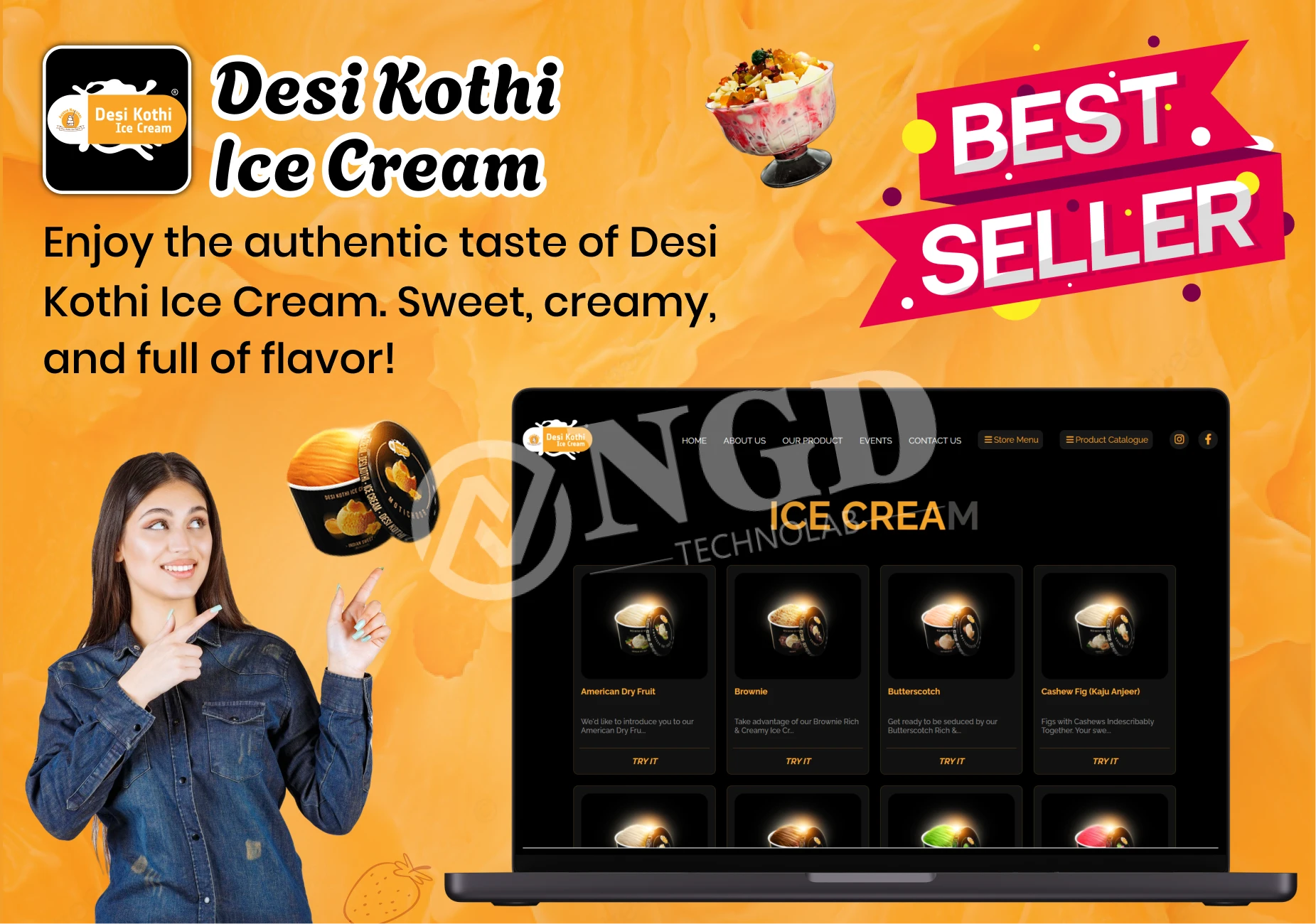 Desi Kothi Butterscotch