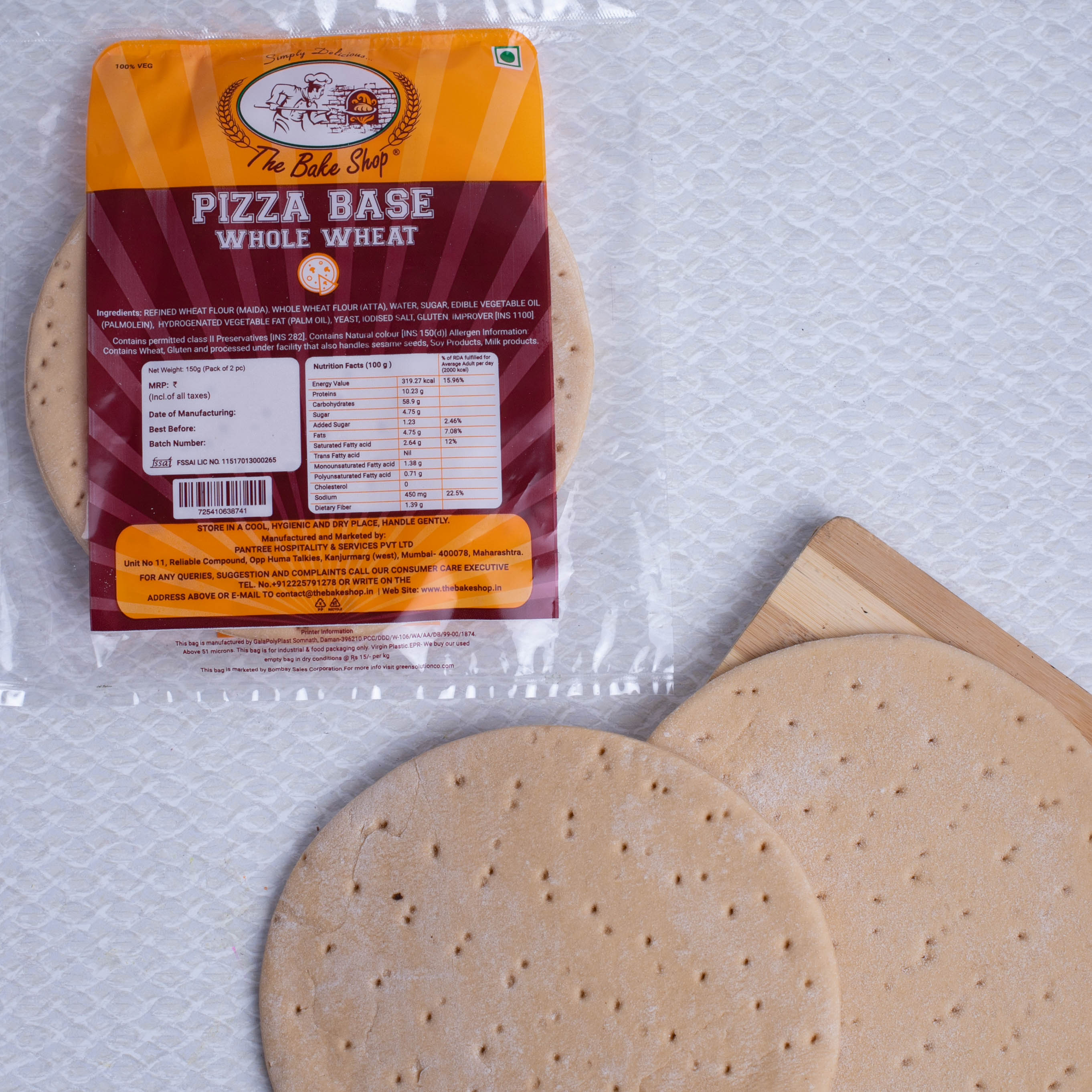 Maitrii Pizza Base Whole Wheat 200 g
