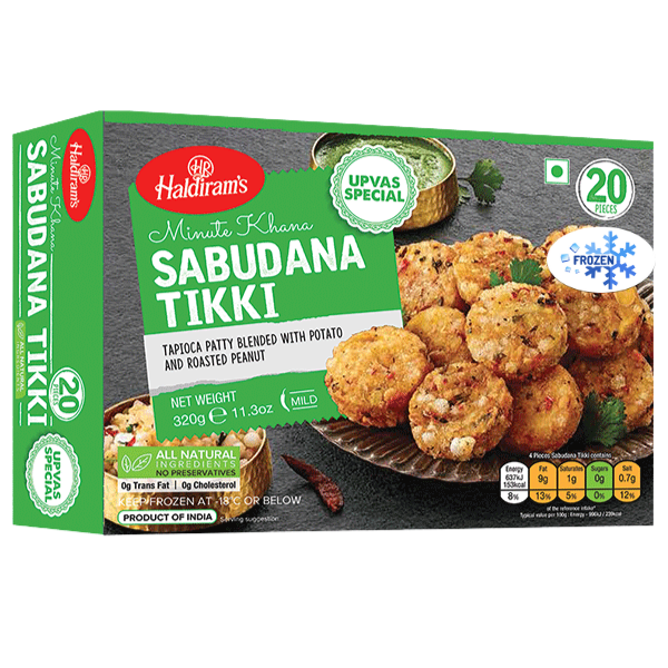 Haldiram's Sabudana Tikki 20 Pieces 320 g