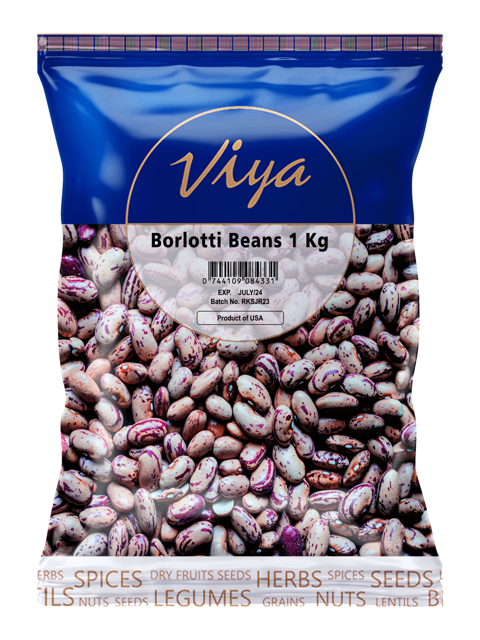 Viya Borlotti Beans 1 kg