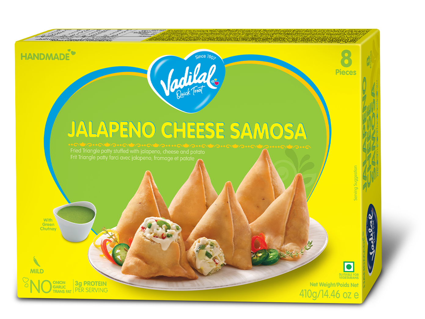 Vadilal Jalapeno Cheese Samosa 410 g