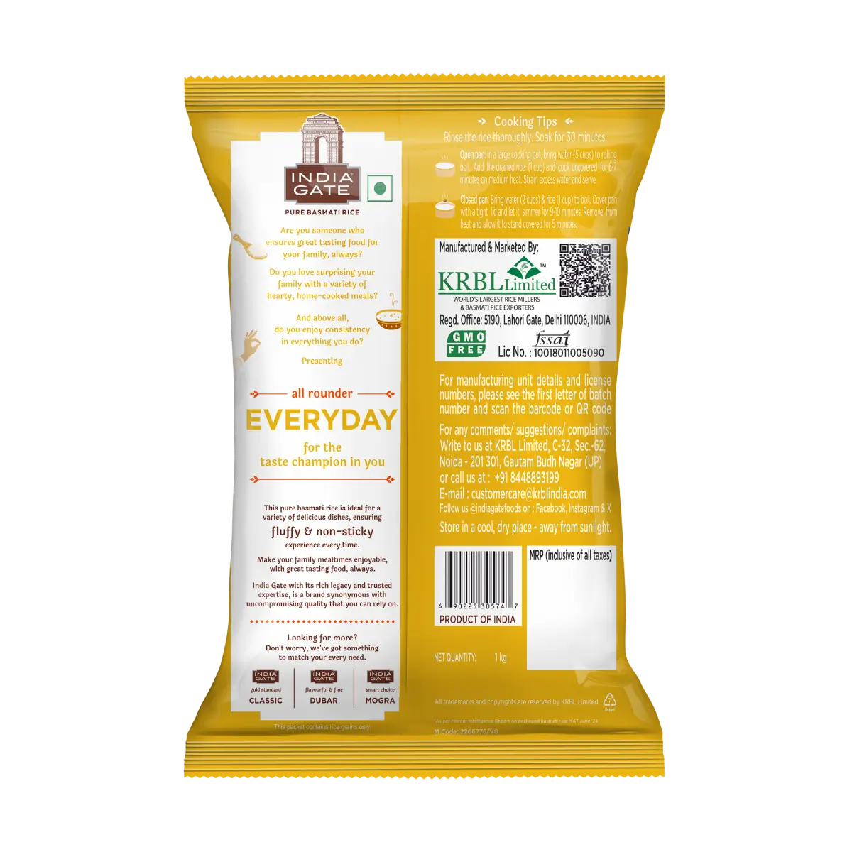 India Gate Everyday Basmati Rice 1 kg